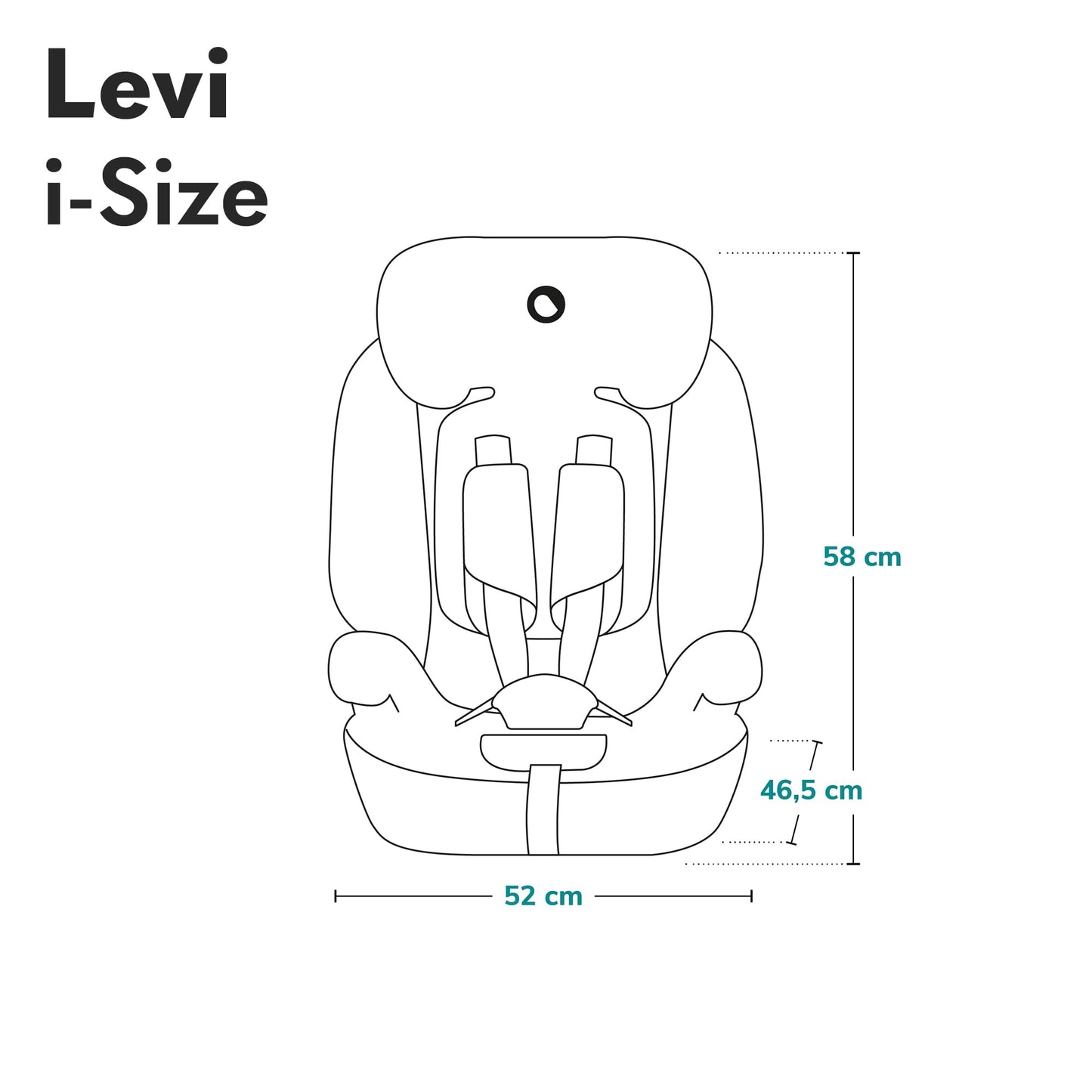 Lionelo Levi i-Size Kindersitz 76-150 cm, 15 Monate bis 12 Jahre