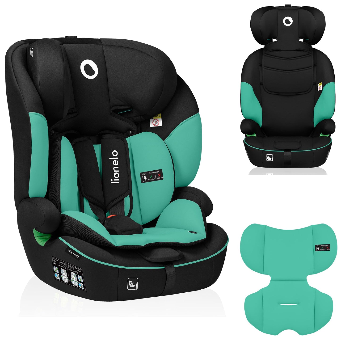 Lionelo Levi i-Size Kindersitz 76-150 cm, 15 Monate bis 12 Jahre
